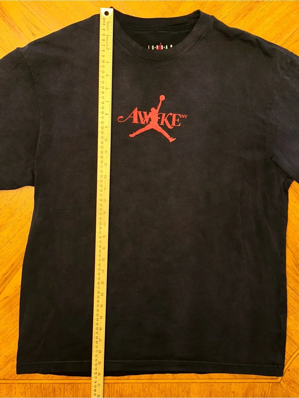 Air Jordan x Awake NY Tshirt Men’s Size Large Black Fader Logo Cotton FV9913-010